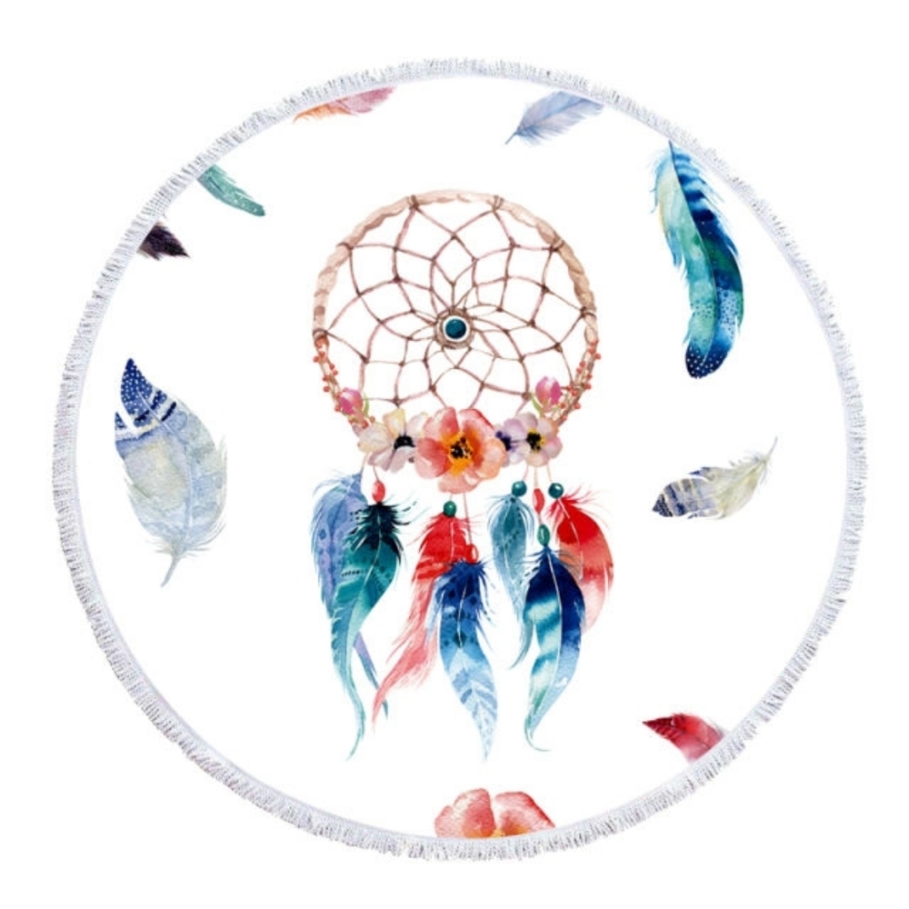 Mandala High Quality Round Beach Towel